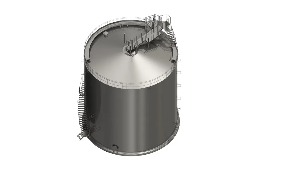 RVS Tank met Wenteltrap